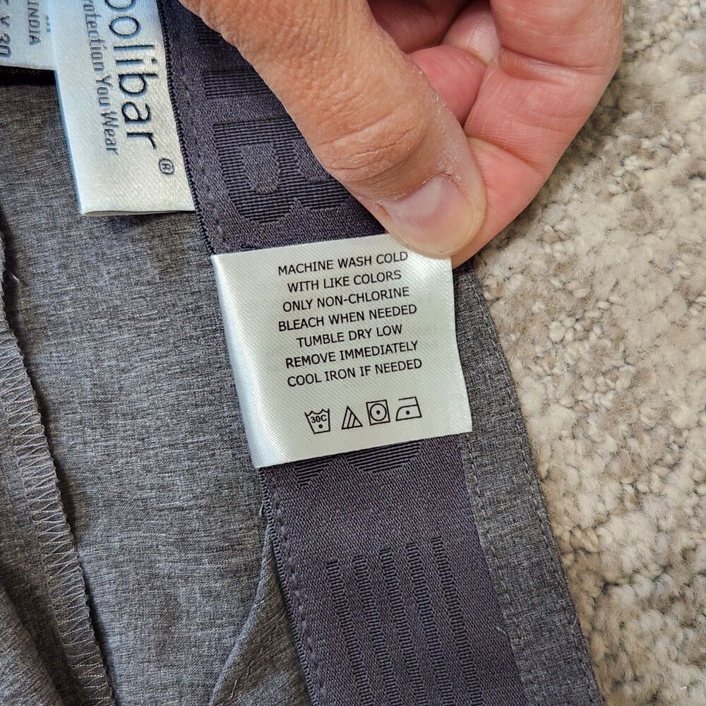 Coolibar men's Sun Protection Avalos Travel Pants Heather Gray size 36 x 30 - Picture 10 of 10